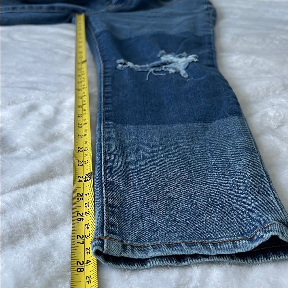 Arizona Women’s Stylish Blue Distressed Jeans Hi-Rise Skinny - 17 - Picture 10 of 12